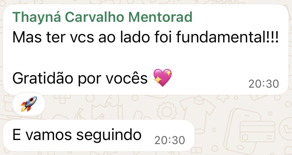 Print Thayná - gratidão